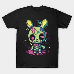 Mystical Minty Spooky Bear: The Kawaii Chibi Bear Zombie T-Shirt